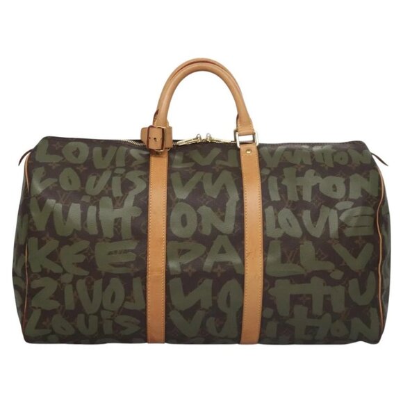 LOUIS VUITTON Monogram graffiti Keepall 50 Boston Bag - Picture 1 of 16
